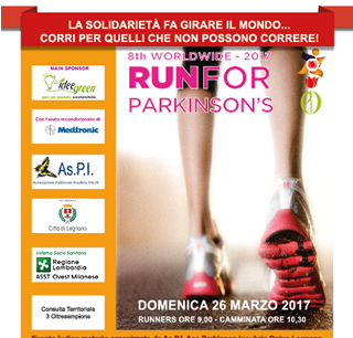 Legnano (MI) Run For Parkinson - 26 Marzo 2017