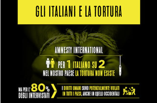 Reato di tortura: 6 italiani su 10 chiedono l'introduzione della Legge