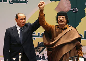 Berlusconi/Gheddafi: c'eravamo tanto amati...
