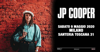 JP COOPER: il cantautore live sabato 9 maggio 2020 in Santeria Toscana a Milano