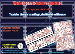 Roma, 18 e 19 Luglio: Workshop 'Tra cinema e fumetto, dallo storyboard al layout'