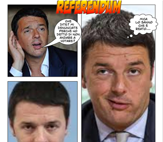 La politica a fumetti: Renzi e il Referendum