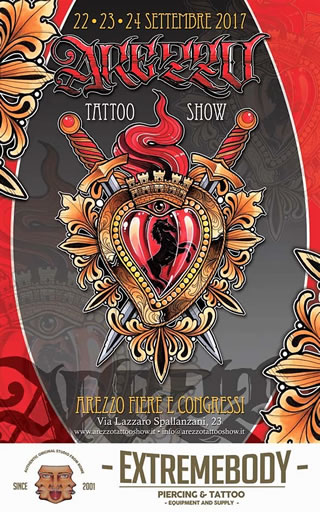 Arezzo Tattoo Show: 22-23-24 Settembre 2017 al Centro Affari e Congressi 