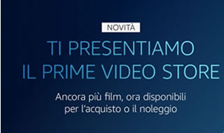 Amazon lancia Prime Video Store
