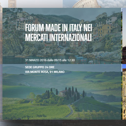 Milano: Forum Made in Italy nei mercati internazionali - 31 Marzo - INFO e iscrizioni