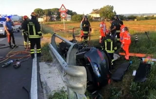 Forlì-Cesena: incidente stradale. Quattro morti
