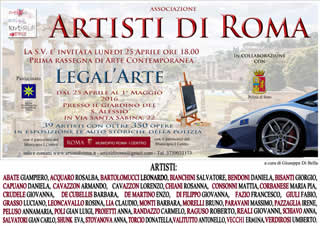 'Legal arte' prima rassegnam di arte contemporanea - Associazione Artisti di Roma