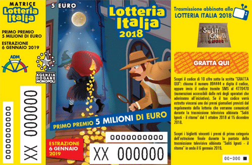 Lotteria Italia: sono 6,9 milioni i biglietti venduti