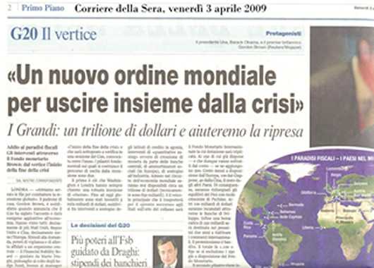Monti, Bersani (e gli altri) e il Nuovo Ordine Mondiale che si rivela