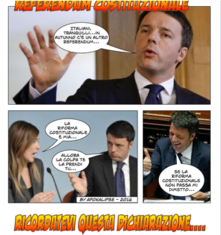 La politica a fumetti: Renzi e il referendum costituzionale