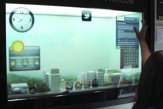 Ces 2012. Samsung presenta una incredibile novità: la finestra intelligente che diventa televisore!