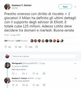 Il consulente di Toninelli e i tweet sessisti: 'Faccia meno pom**ni'