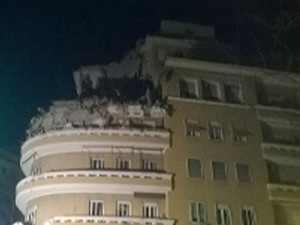 Roma: crolla palazzina sul lungotevere Flaminio